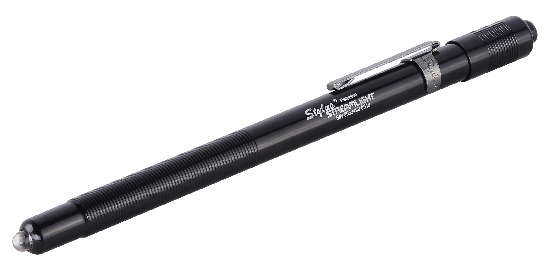 Streamlight 65022 Stylus 2-Lumen Blue LED Pen Light with 3 AAAA Alkaline Batteries, Black