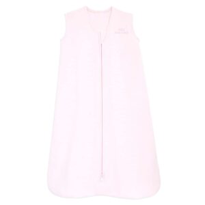 halo sleepsack 100% cotton wearable blanket, tog 0.5, soft pink, medium