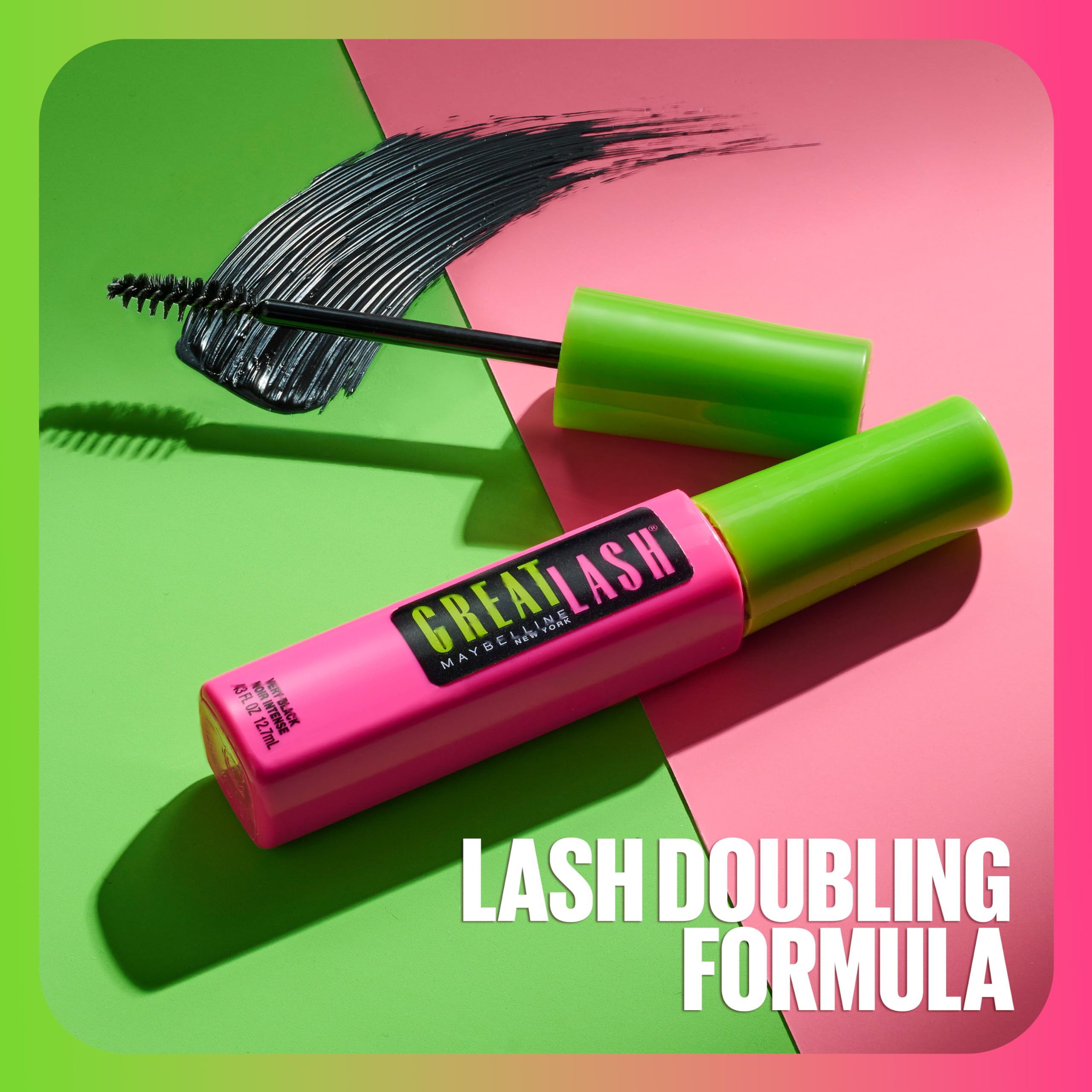 Maybelline New York Great Lash Washable Mascara, Very Black, 1 Tube