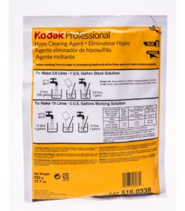 kodak professional hypo clearing agent | powder - to make 5 gallons