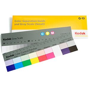 kodak 1527654 color separation guide & grayscale q-13 8"