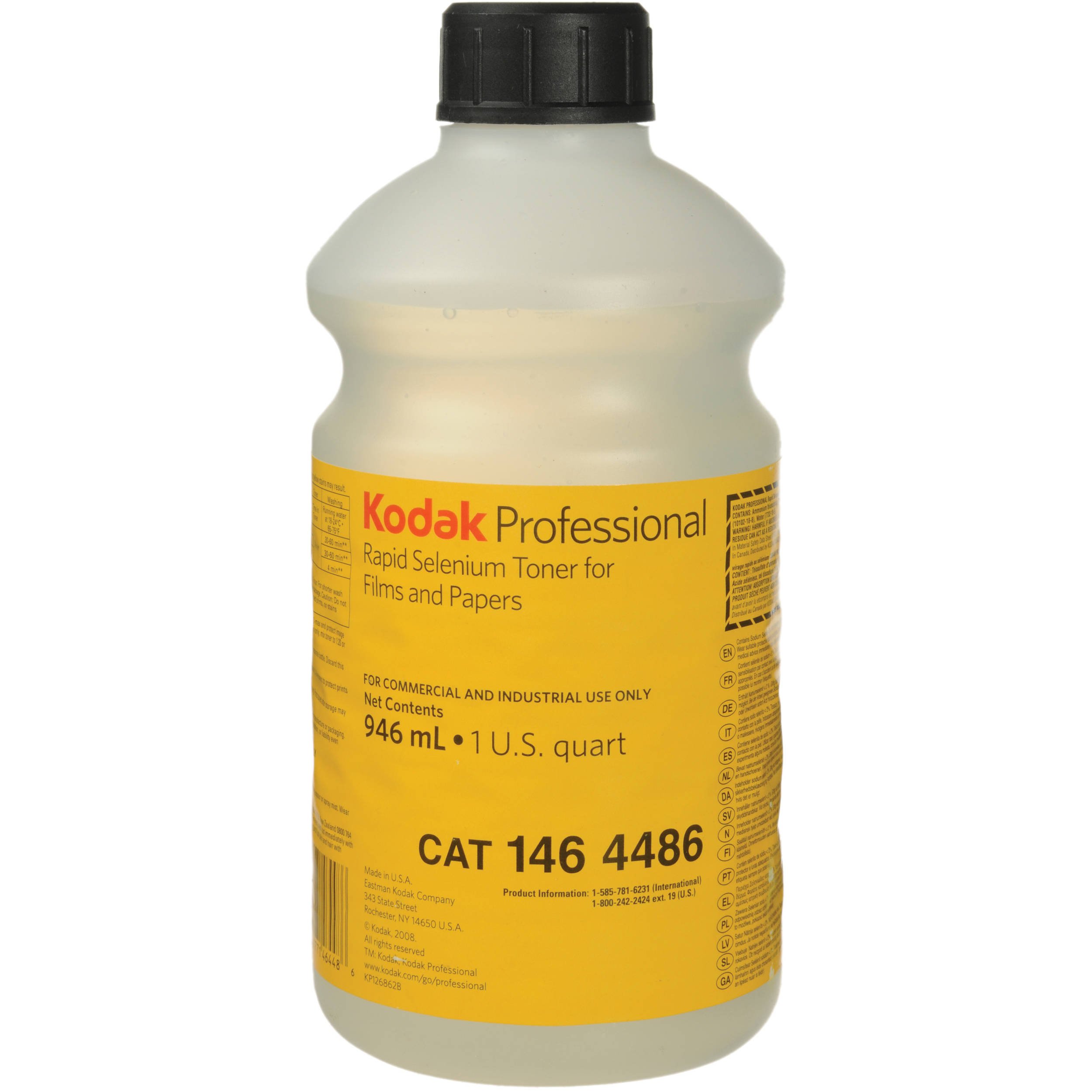 KODAK Rapid Selenium Toner for Black & White Enlarging Papers, 1 Quart Bottle