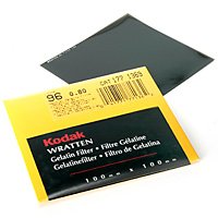 kodak 100mm square wratten 2.0 optical filter no.96 with nd 0.60