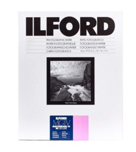 ilford multigrade iv rc deluxe resin coated vc paper, 8x10, 100 pack (glossy)