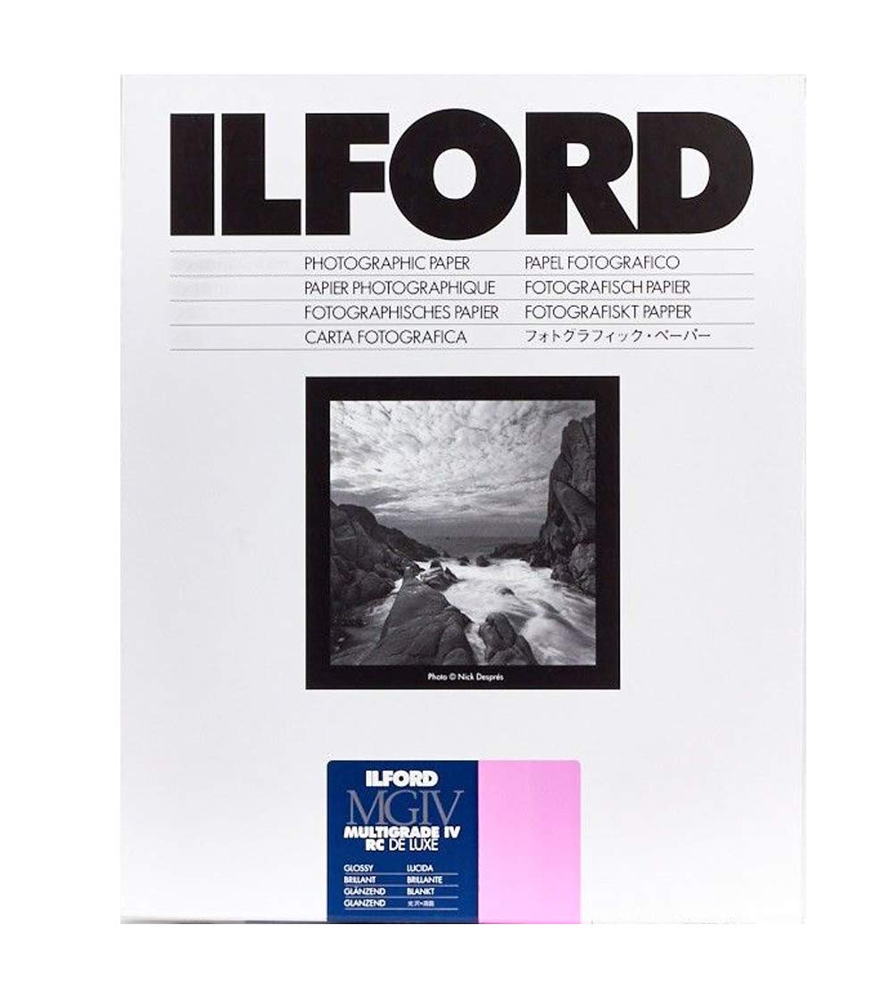 Ilford Multigrade IV RC Deluxe Resin Coated VC Paper, 8x10, 100 Pack (Glossy)