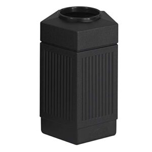 safco canmeleon garbage can for indoor and outdoor use, durable & weather-resistant trash receptacle, 30 gallons