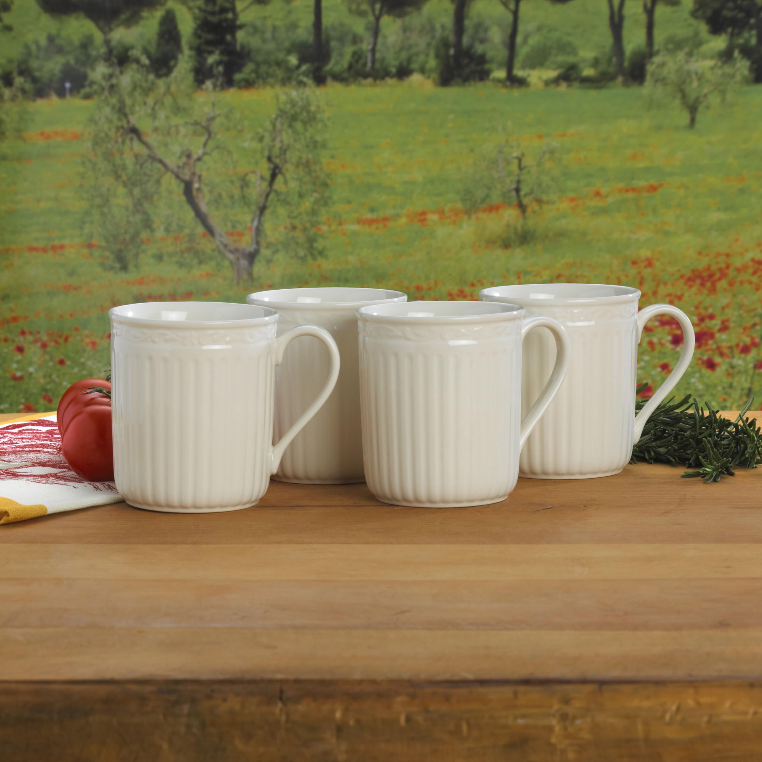 Mikasa Italian Countryside Mug 11.5-Ounce, Set of 4