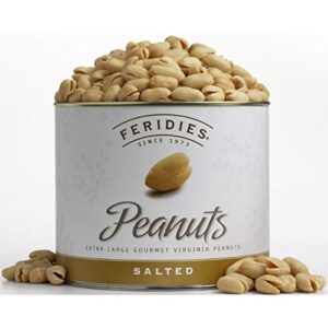 feridies super extra large salted virginia peanuts - 36oz can