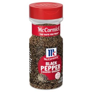 mccormick coarse ground black pepper, 3.12 oz