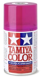 tamiya america, inc polycarbonate ps-40 translucent pink, spray 100 ml, tam86040