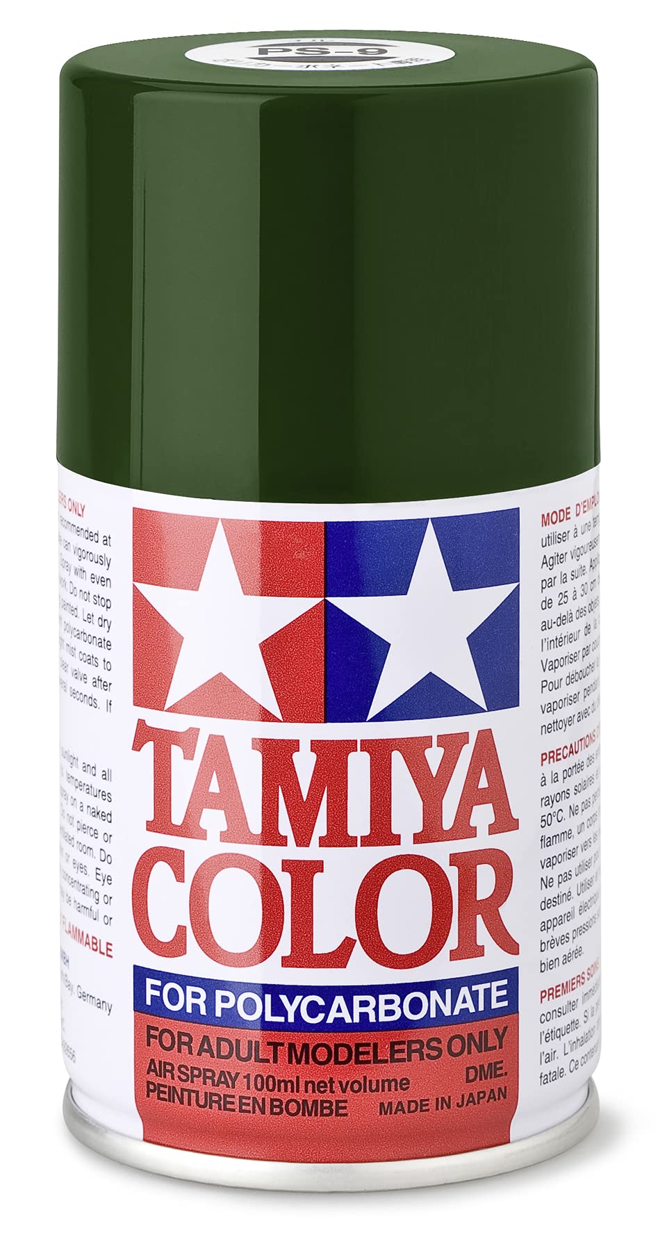 Tamiya 86009 PS-9 Green Spray Paint, 100ml Spray Can