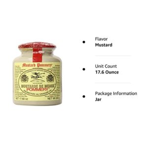 Pommery Meaux Mustard Stone Jar, 17.6-Ounce