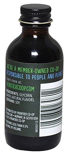 Frontier Co-op Non-Alcoholic Maple Flavor, 2 Ounce, Rich Maple Taste For Baked Beans, Sweet Potatoes, Alcohol Free Maple