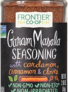 Frontier Co-op Garam Masala, 2-Ounce Jar, With Cardamom, Cinnamon & Cloves, Kosher, Non GMO, Non ETO