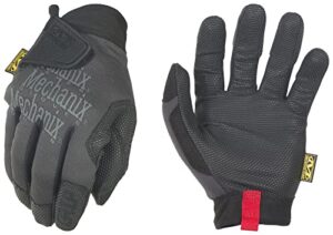 mechanix wear: specialty grip work gloves (large, black/grey)