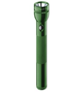 maglite s3d396 3 cell d flashlight dark green, adjustable, battery powered