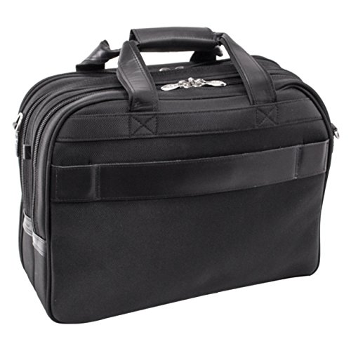 McKlein Wheeled Detachable Briefcase, Black, 18"x8.75"x14.5"