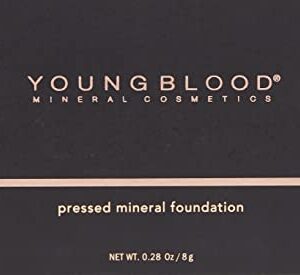 Youngblood Mineral Cosmetics Natural Pressed Mineral Foundation - 8 g / 0.28 oz (Warm Beige)