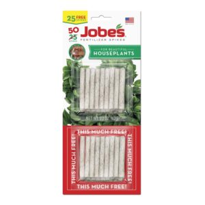 jobe's 5001t houseplant indoor fertilizer food spikes, 50 pack