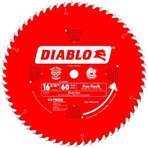 diablo beam saw blade 16-5/16-inch by 60t atb 1-inch arbor