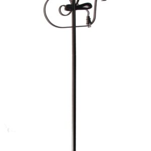 Wrought Iron Floor Lamp Flame Top - Amish Made