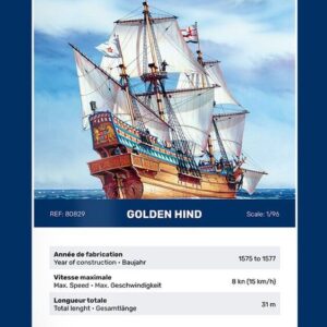 Heller Golden Hind Boat Model Building Kit