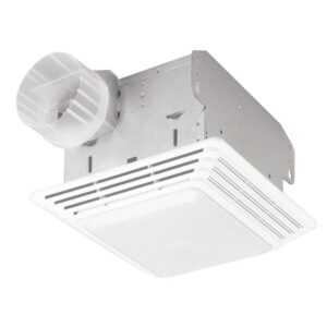 broan-nutone 678 ventilation fan and light combo for bathroom and home, 100 watts, 50 cfm,white