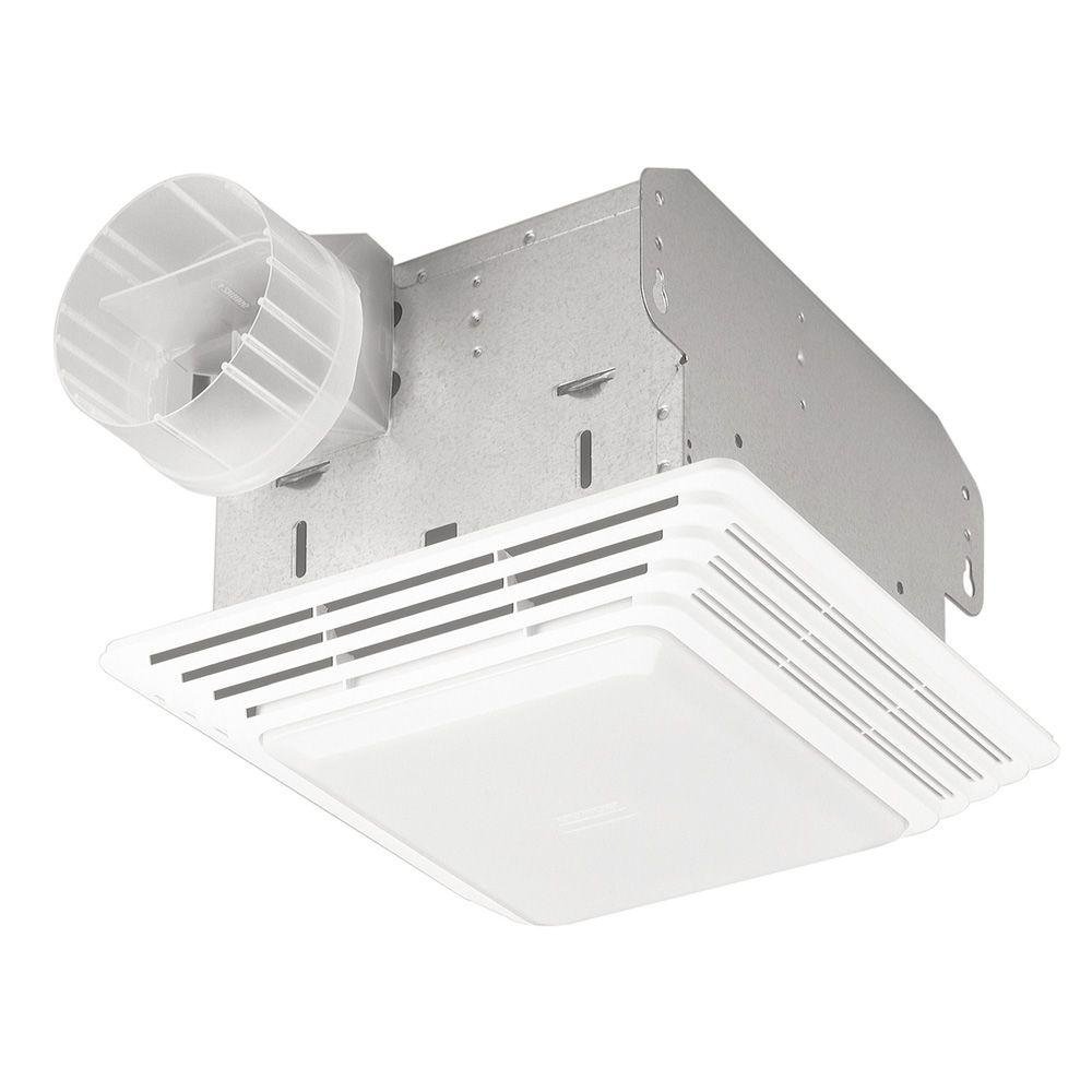 Broan-NuTone 678 Ventilation Fan and Light Combo for Bathroom and Home, 100 Watts, 50 CFM,White