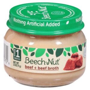beech nut beef & broth stage 1 baby food, 2.5 oz