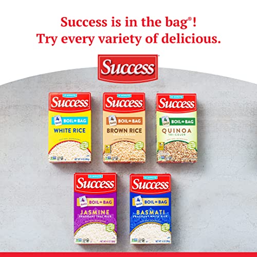 Success Boil-in-Bag Rice, Brown Rice, Quick and Easy Rice Meals, 14-Ounce Box