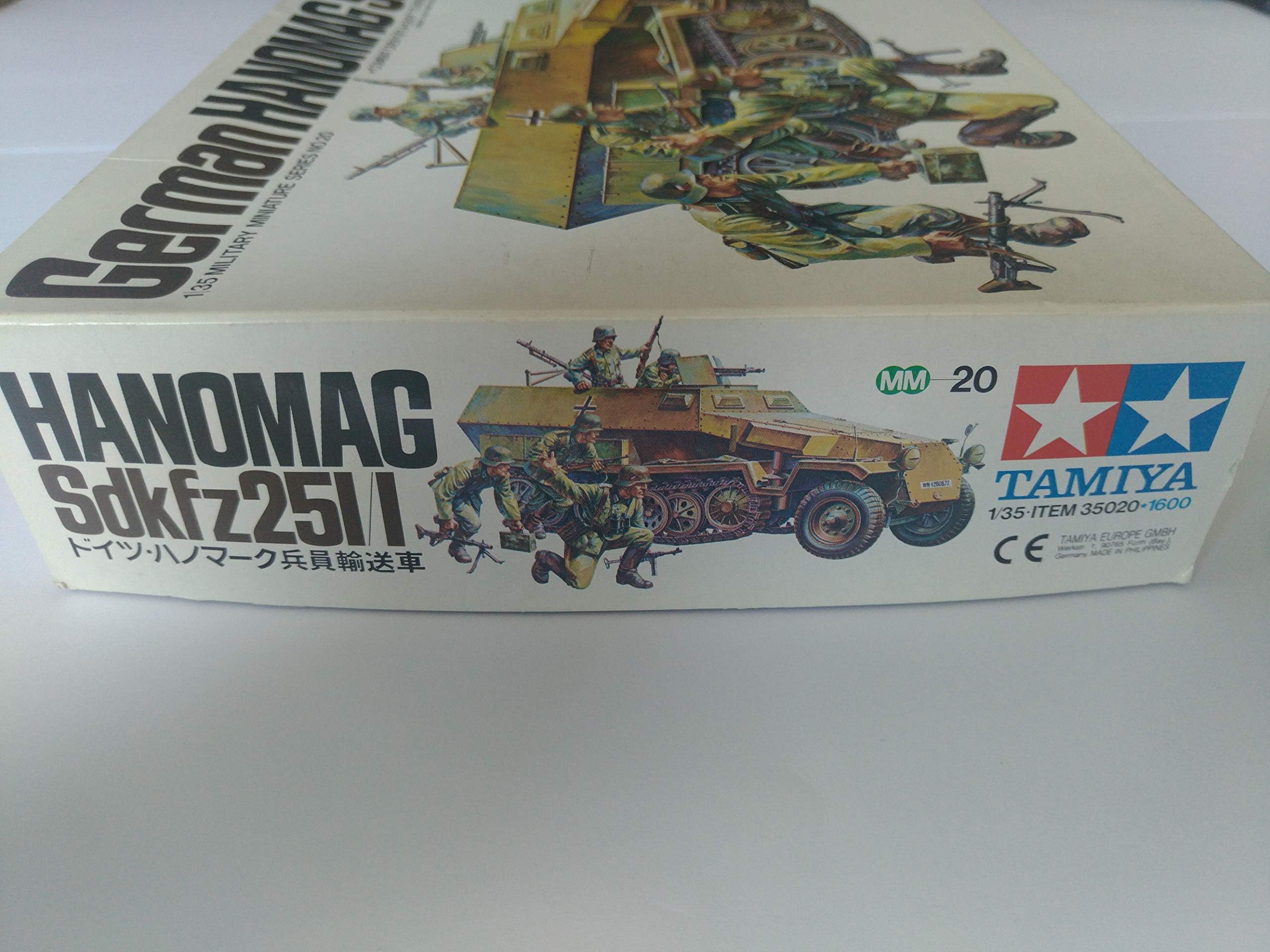 TAMIYA 1/35 German Hanomag SdKfz Plastic Model TAM35020 Plastic Models Armor/Military 1/35