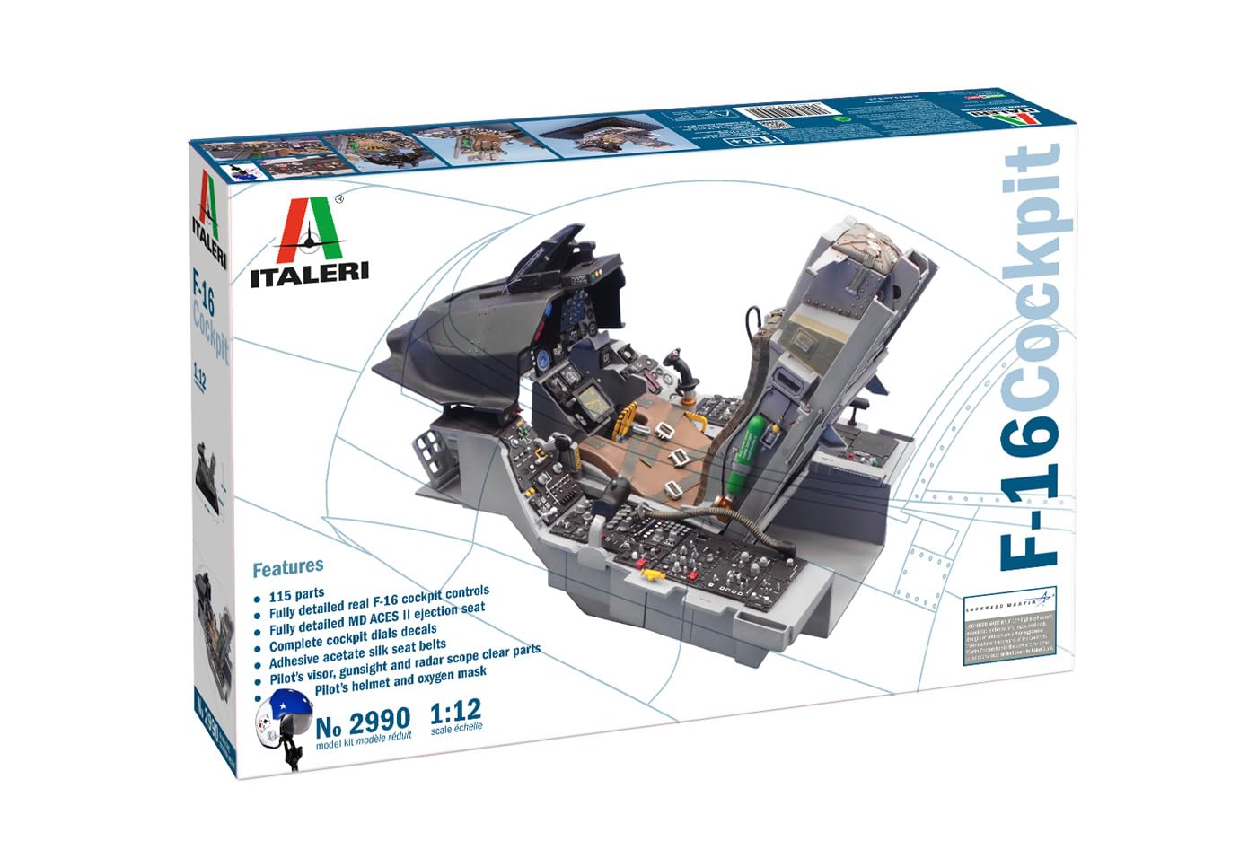 Italeri イタレリ 2990 1/12 F-16コクピット F-16 Cockpit