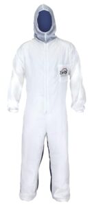 sas safety 6939 moon suit nylon cotton coverall, extra large