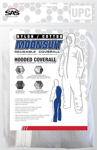 SAS Safety 6939 Moon Suit Nylon Cotton Coverall, Extra Large