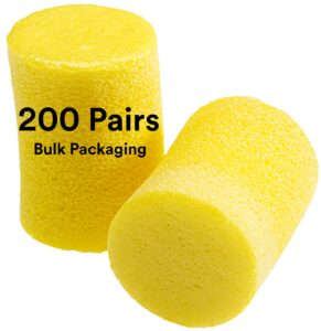 3m ear plugs, 200 pairs/box, e-a-r classic 390-1000, uncorded, disposable, foam, nrr 29, for drilling, grinding, machining, sawing, sanding, welding, bulk