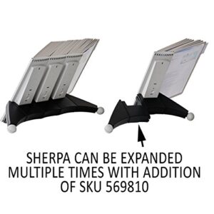 DURABLE Desktop Reference System, 10 Double-Sided Panels, Letter-Size, Gray, SHERPA Design (554210)