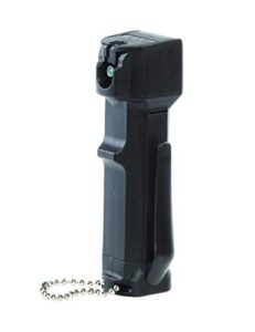 mace triple action 12' police strength pepper spray with tear gas and uv dye - flip top safety, great for self defense