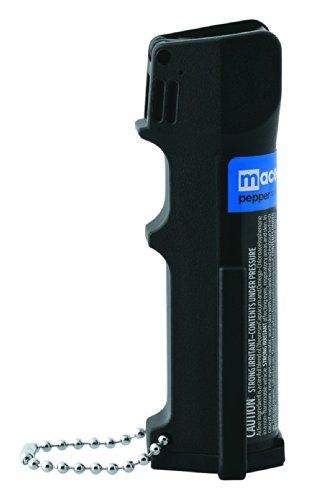 Mace Triple Action 12' Police Strength Pepper Spray with Tear Gas and UV Dye - Flip Top Safety, Great for Self Defense