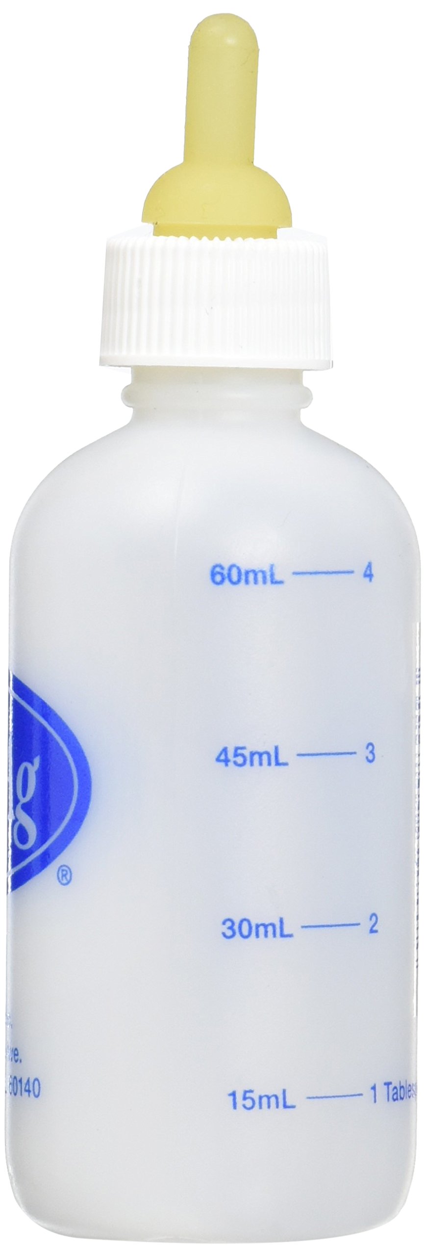 Pet-Ag Nurser Bottle - 2 oz - Promotes the Natural Feeding of Liquids - Designed for Small Animals - Durable & Easy to Clean