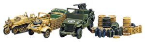 academy light vehicles of allied and axis during wwii model kit