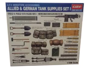 academy wwii german and allied tank equipment set i model kit