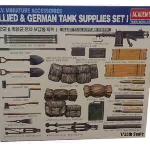 Academy WWII German and Allied Tank Equipment Set I Model Kit