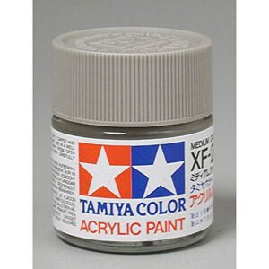 tamiya acrylic xf20 flat med grey tam81320 plastics paint acrylic