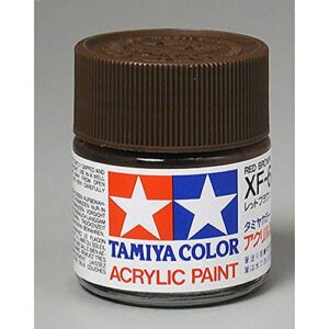 tamiya acrylic xf64 flat red brown tam81364 plastics paint acrylic