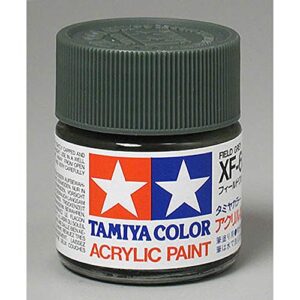 tamiya acrylic xf65 flat field grey tam81365 plastics paint acrylic