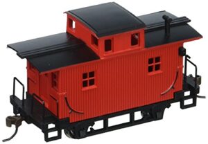 bachmann trains - bobber caboose - painted unlettered - red - ho scale