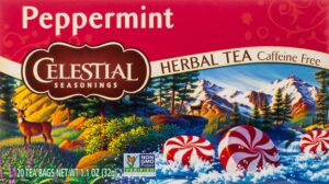 celestial seasonings caffeine free peppermint natural herbal tea 20 ea