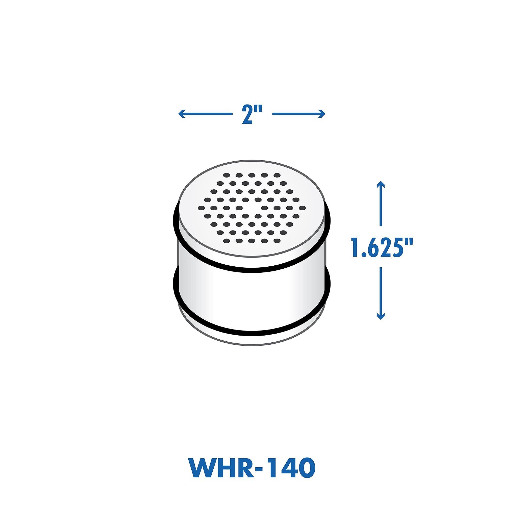 Culligan WHR-140 WTR FiltrationCartridge Shower Filter Replacement Cartridge, 1 Count (Pack of 1), White