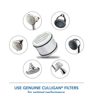 Culligan WHR-140 WTR FiltrationCartridge Shower Filter Replacement Cartridge, 1 Count (Pack of 1), White