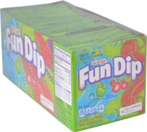 wonka fun dip, assorted flavor party pack, 0.43 ounce packets (48 count)